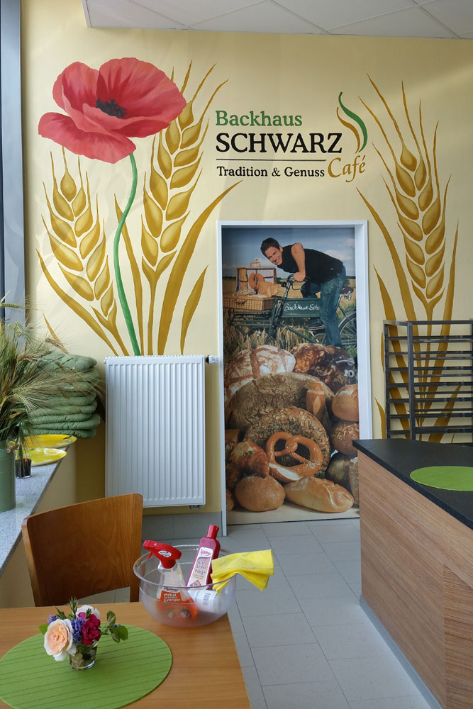 Werbe- und Schriftenmalerei Bäckerei Schwarz in Gudensberg